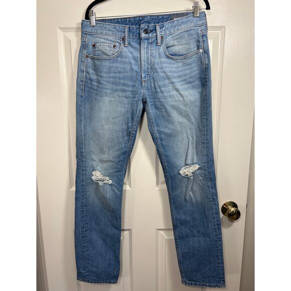 Bonobos Denim Men's Tailored Fit Medium Wash Distressed Blue Jean 31 /30 - Picture 1 of 6